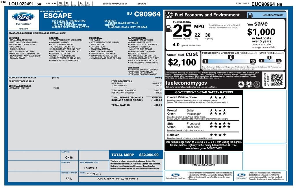 2014 Ford Escape Titanium