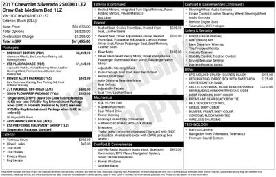 2017 Chevrolet Silverado 2500 HD LTZ