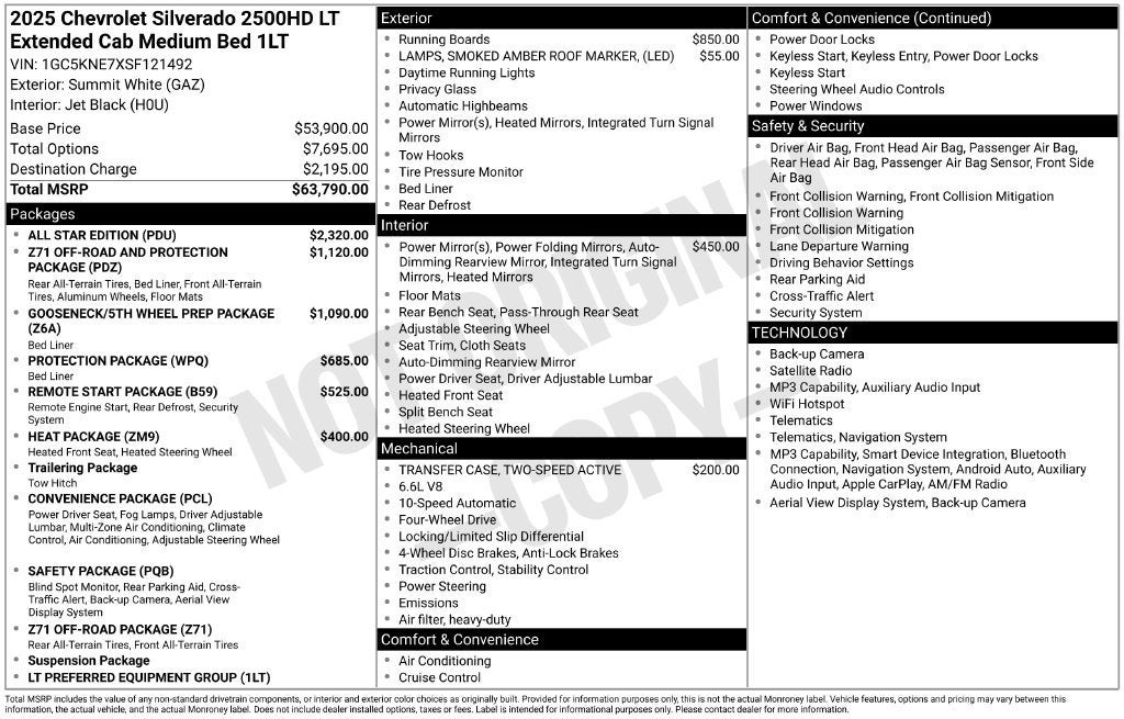 2025 Chevrolet Silverado 2500 HD LT