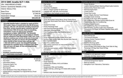 2014 GMC Acadia SLT