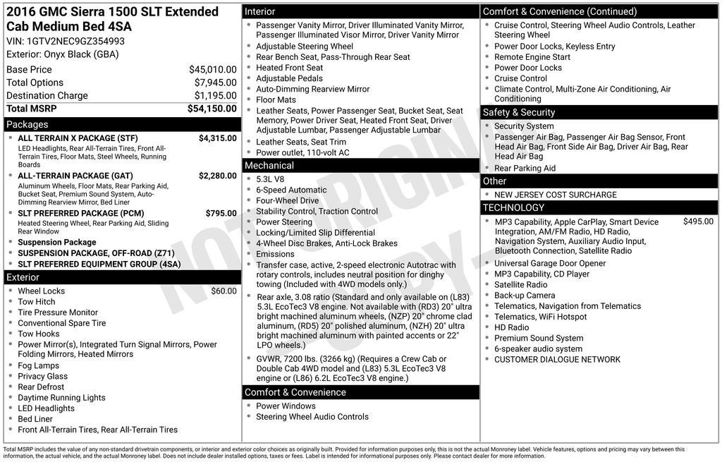 2016 GMC Sierra 1500 SLT