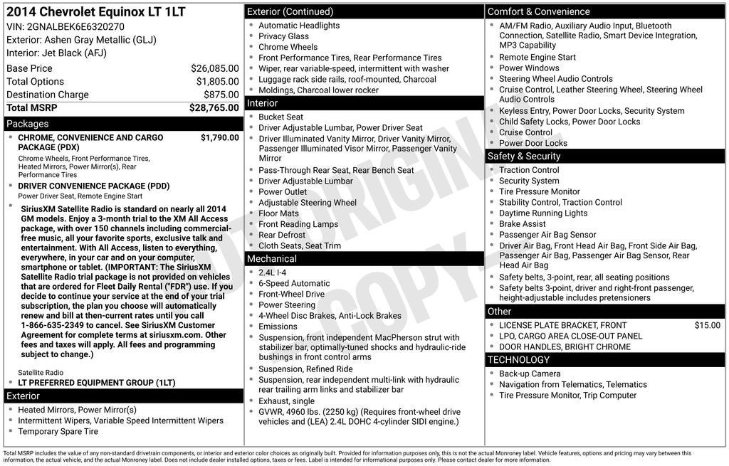2014 Chevrolet Equinox LT