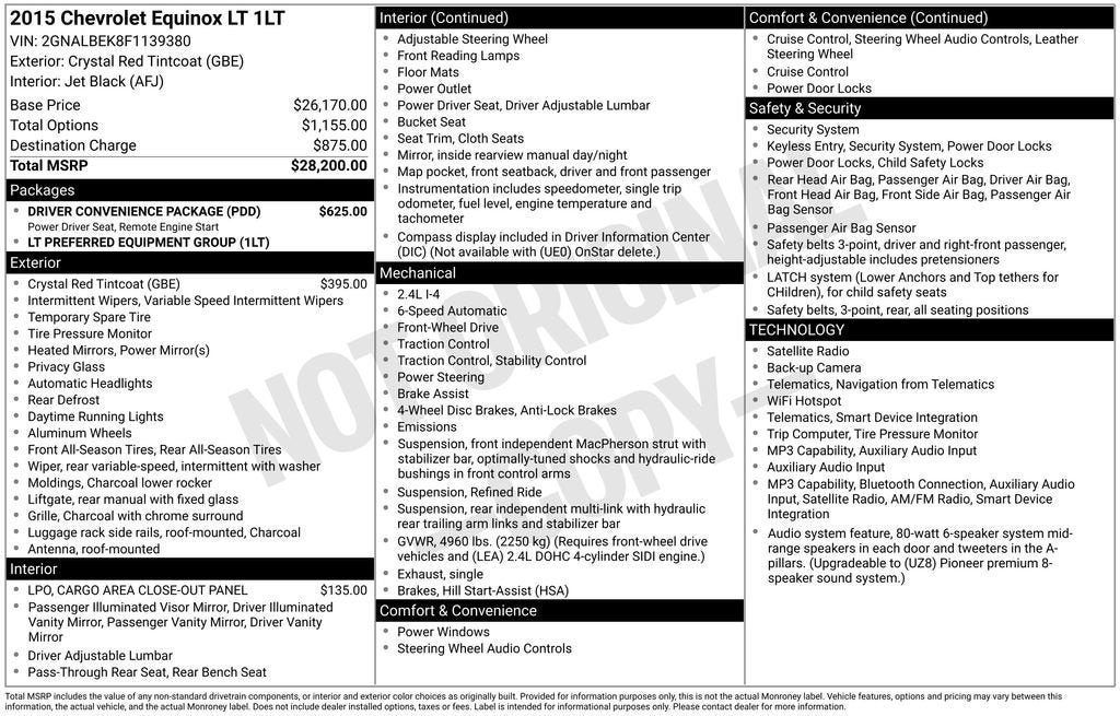 2015 Chevrolet Equinox LT