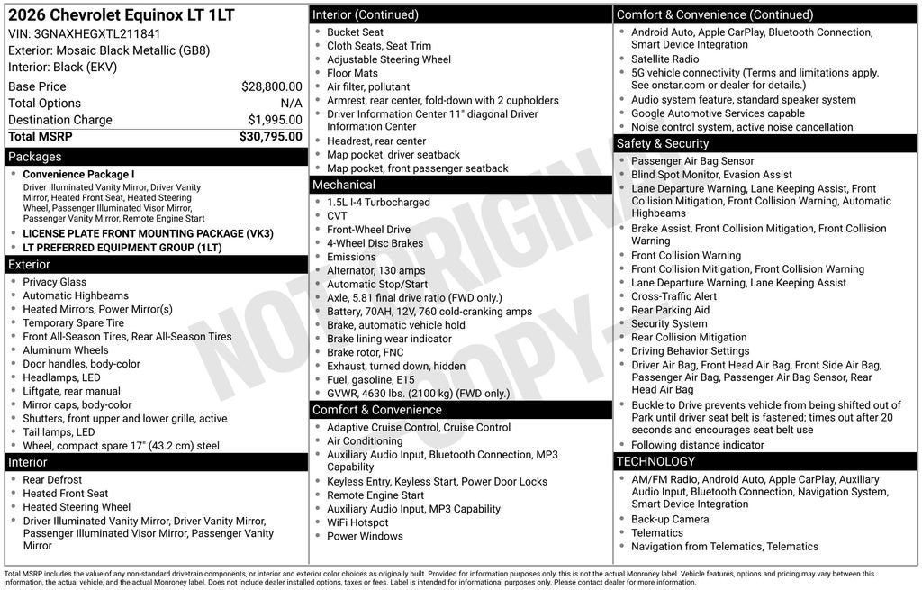 2026 Chevrolet Equinox LT