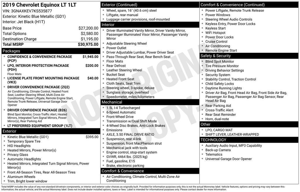 2019 Chevrolet Equinox LT
